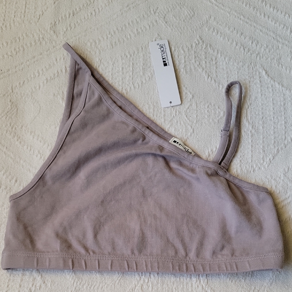 Gray Asymmetrical Bralette